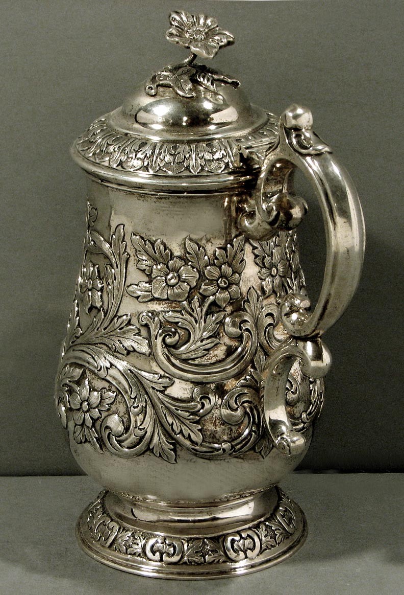Indian Sterling Tankard         CHARLES NEPHEW  c1850   -  WAS $4200 - $2950.