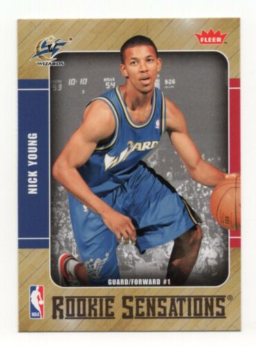 2007-2008 Fleer Basketball Rookie Sensations Nick Young Insert Card. rookie card picture
