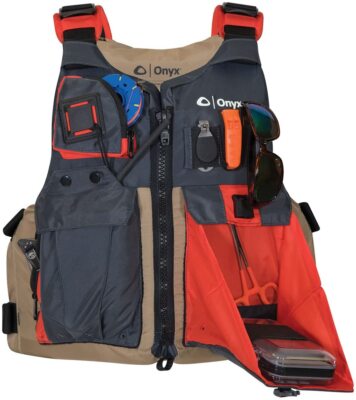 Absolute Outdoor Onyx Kayak Fishing Paddle Vest Life Jacket,