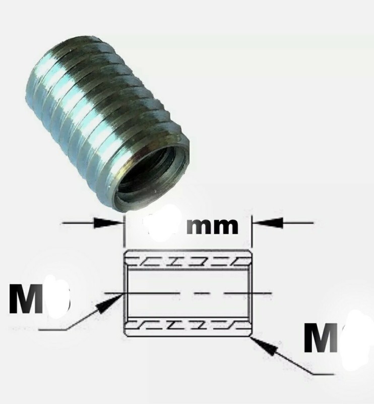 Adaptateur De Filetage M8 M12 Thread Adapter Adaptor External Internal Mf Fm 13