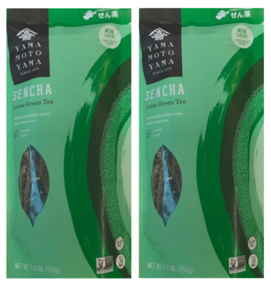 Pack of 2 Japanese Yamamotoyama Loose Sencha Green Tea (each Bag 5.3 oz. / 150g)