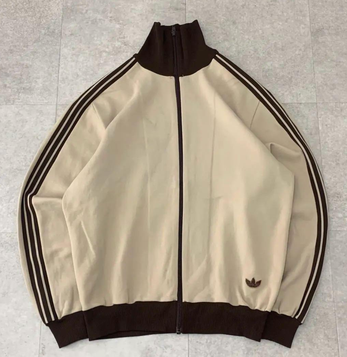 Adidas 70s Size 4 L Track Jacket West Germany Brown from Japan Adidas 70s Size 4 L Track Jacket West Germany Brown from Japan