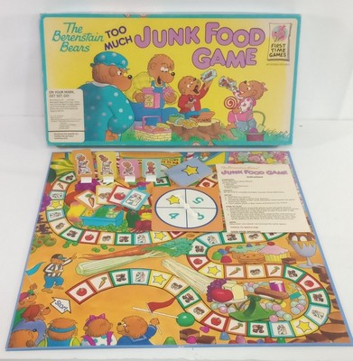 First Time Games TOO MUCH JUNK FOOD The Bernstein Bears Board Game 100% Complete