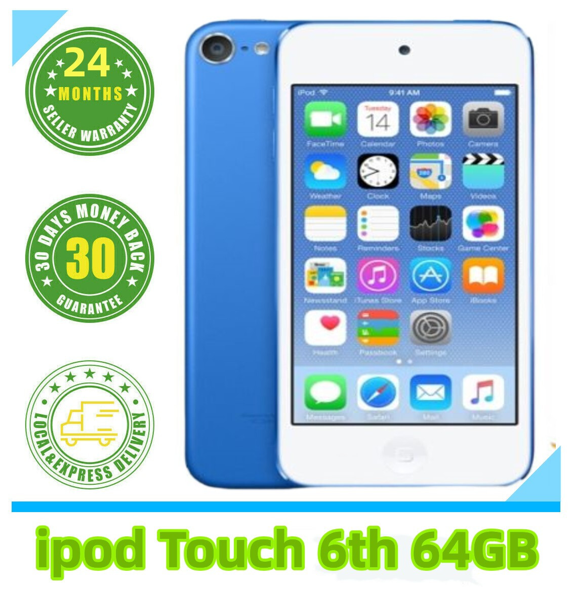 NEW Apple iPod touch 6th Generation Blue (64 GB) Sealed