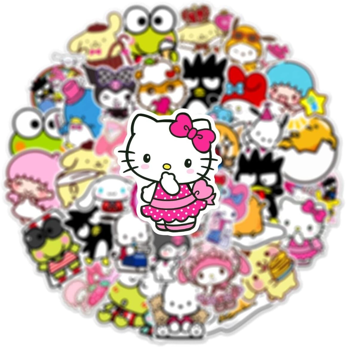 200Pcs Stickers Pack Cartoon Anime Cinnamoroll Hello Kitty My Melody Kuromi us