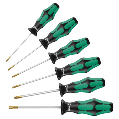 Wera 367/6 Kraftform Plus TORX  HF Screwdriver Set 6 Piece 05345221001