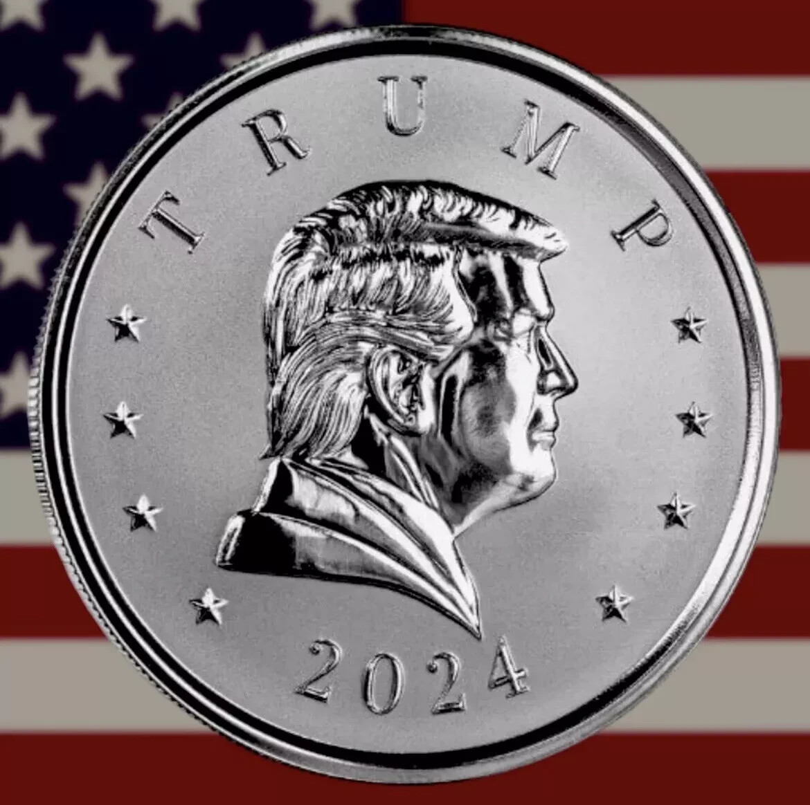 2024 - Donald Trump Presidential Medal - 1 oz .999 Fine