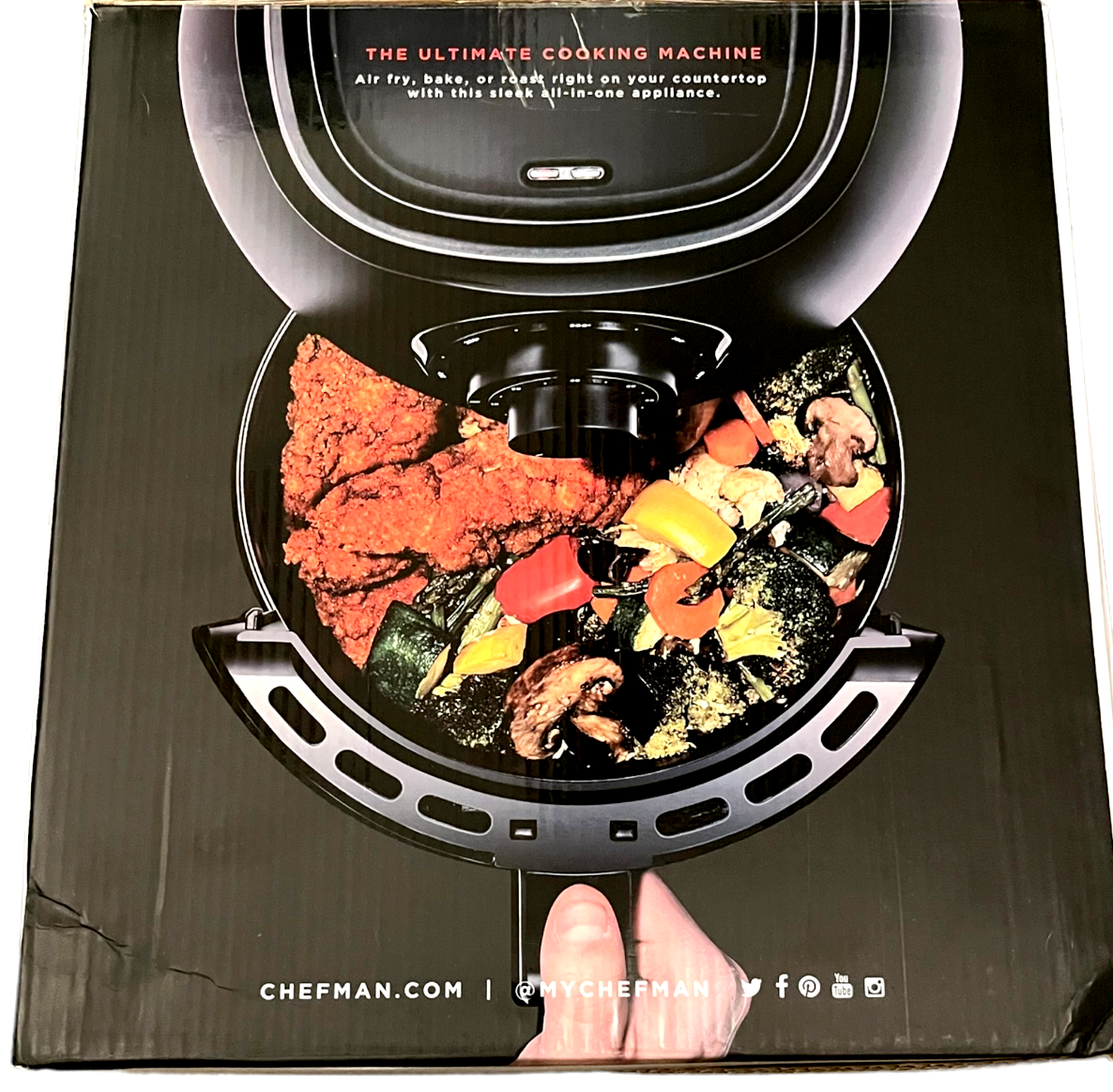 CHEFMAN TurboFry AIR FRYER - 3.5 Liter Capacity - Model: RJ38-V3-DC35