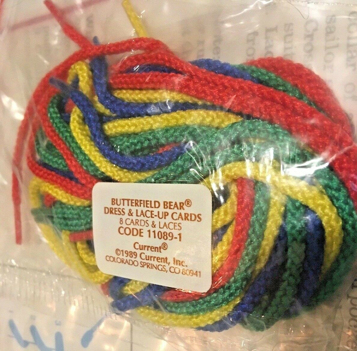 Lot 8 Sewing Cards BUTTERFIELD BEAR Dress and Lace-Up NIP Learn-to-Sew Vintage