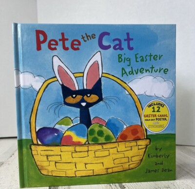 Pete the Cat: Big Easter Adventure Hardcover Poster Included Cards And