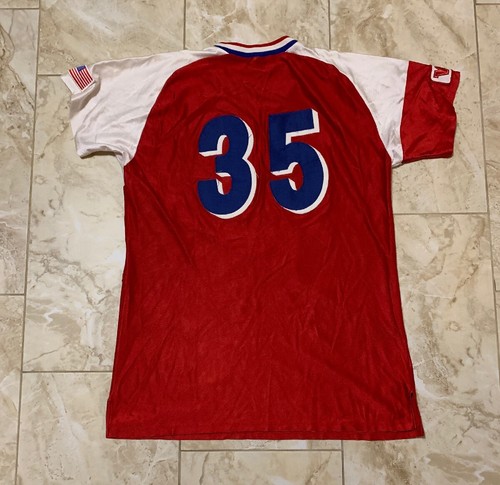 Vintage 90s Russell Fresno State Bulldogs Softball Jersey #35 Size Women’s Large