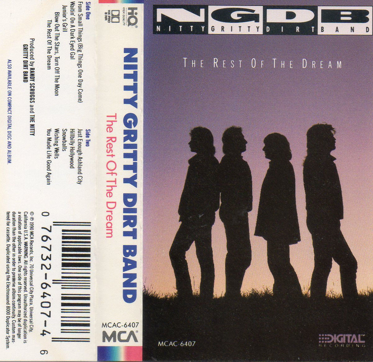 Casetes de música country rock