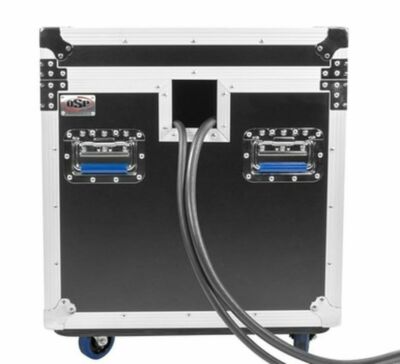 OSP Utility 22 '' Stackable ATA Road Case 4'' Wheels & 2 Side Snake Cable Holes 