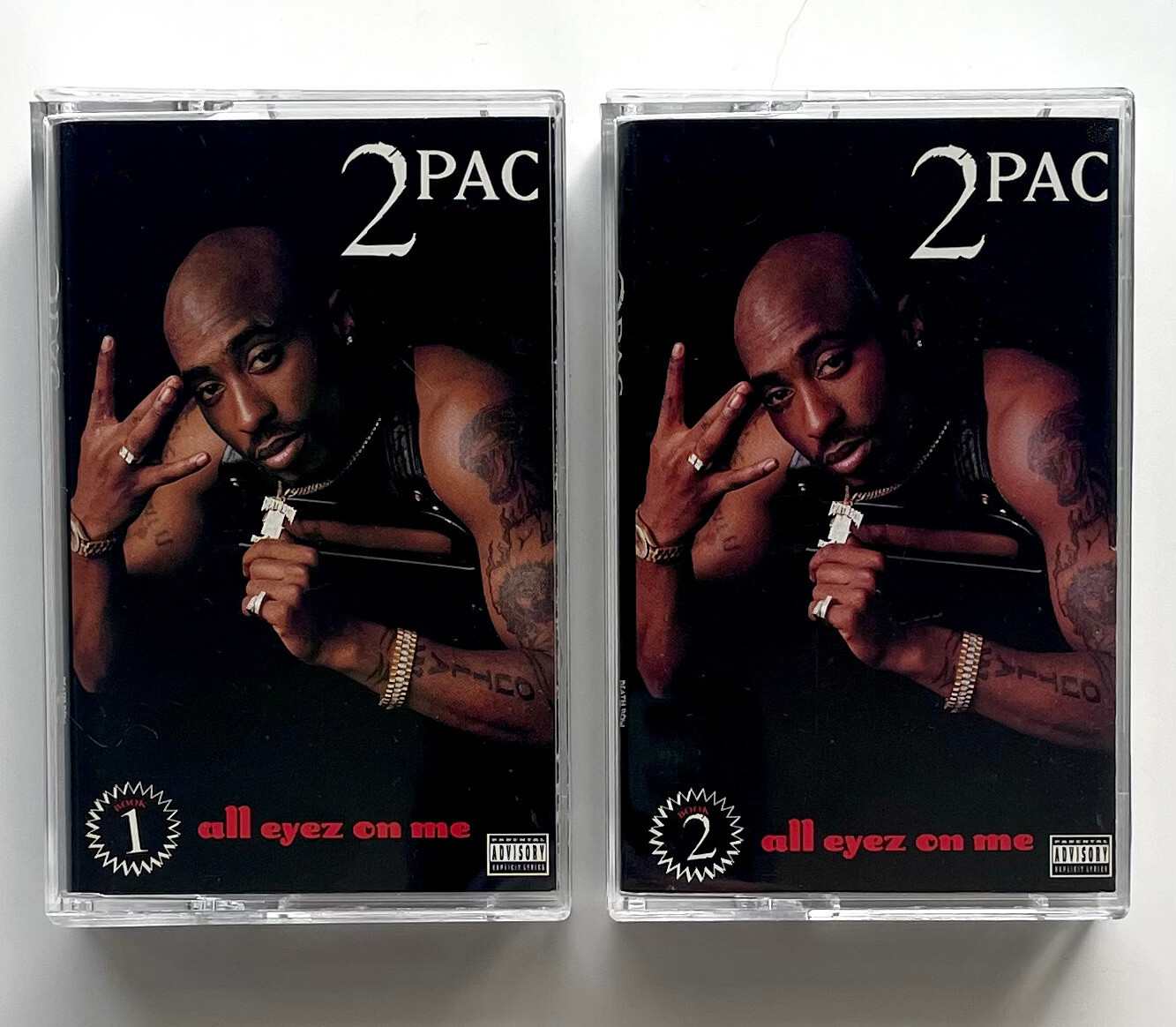 LIKE NEW Vtg 1996 2PAC Album ALL EYES ON ME Cassette 2 TAPE