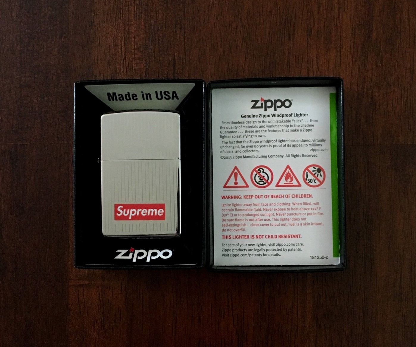 SUPREME ENGRAVED ZIPPO SILVER LIGHTER BOX LOGO F/W15 BRAND SUPREME ENGRAVED ZIPPO SILVER LIGHTER BOX LOGO F/W15 BRAND