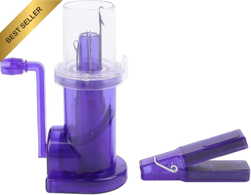 Embellish Knit Machine, Plastic Easy Manual Spool Knitter with Hand Crank, Light