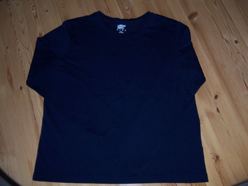 Lands End Shirt S Dunkelblau Neu