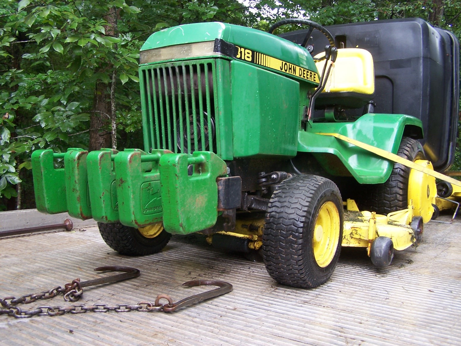 john deere 318 garden tractor riding mowe 50