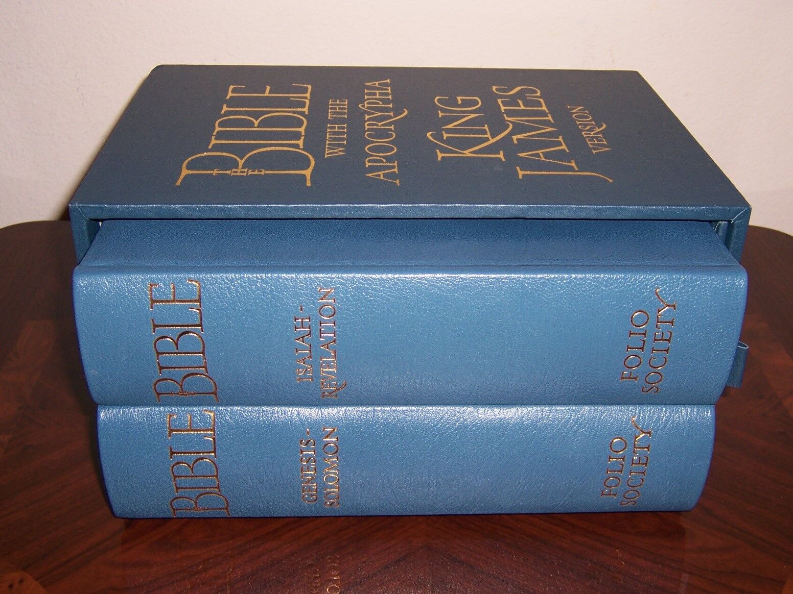 Folio Society LIMITED NUMBERED Bible with Apocrypha - King Folio Society LIMITED NUMBERED Bible with Apocrypha - King