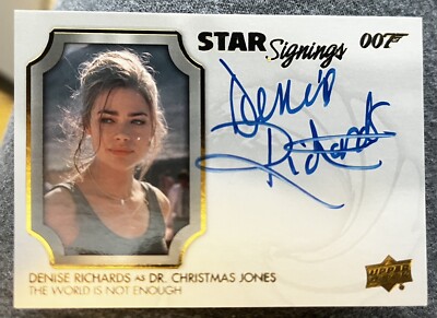 2020 James Bond Villains Henchmen Denise Richards Star Signings Autograph SS- DR