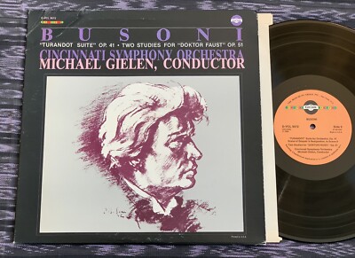 LP NM Busoni Turandot Suite Op. 41 Two Studies for Doktor Faust 51 Gielen Vox