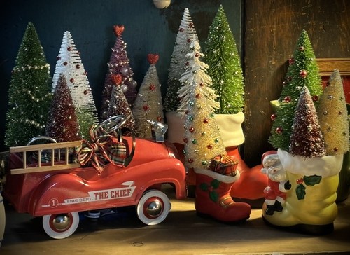 Snow Man Glows Sno Vintage retro style Advertising Metal Sign 12”X 8” Christmas