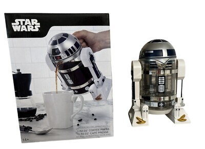 Star Wars R2-D2  Manual Coffee French Press Coffee Pot Think Geek New Open Box