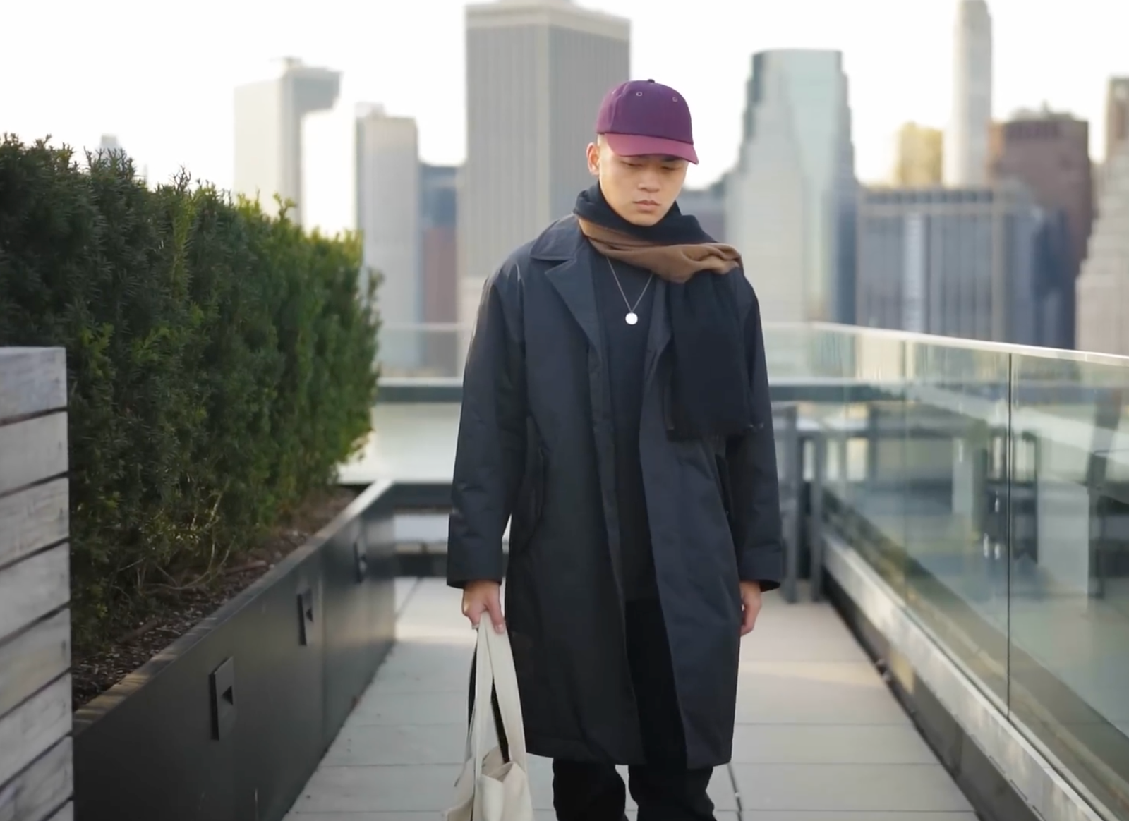 Uniqlo +J Padded Oversized Single-Breasted Coat / Gray / XS