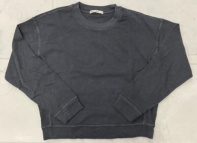 NWOT Marine Layer Women's Crew Neck Sweatshirt In Washed Black Size: X-Large