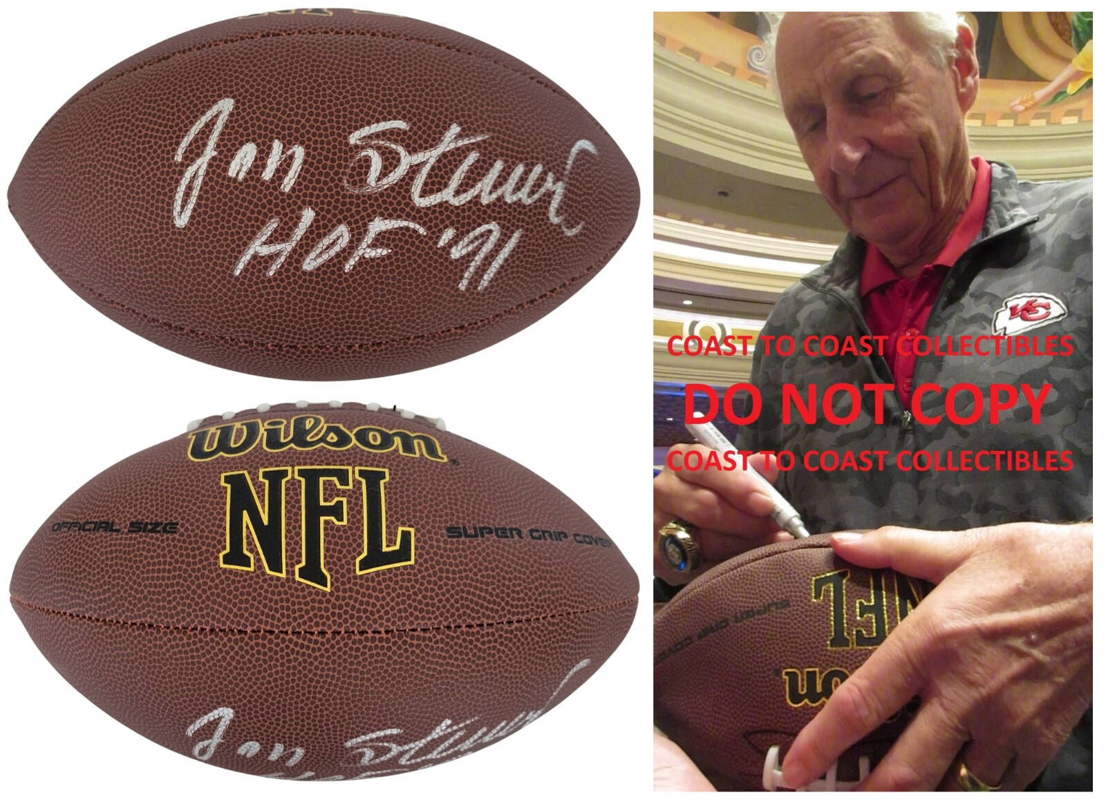 Jan Stenerud Signed Football Proof COA Autographed Kansas City Chiefs Packers Jan Stenerud Signed Football Proof COA Autographed Kansas City Chiefs Packers