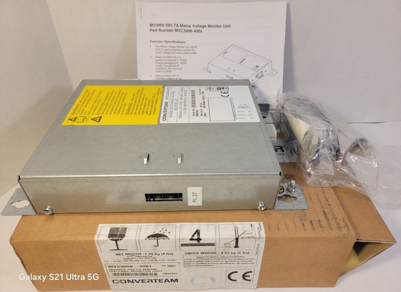 Converteam MVC3006-4001 Delta Mains Voltage Monitor Unit
