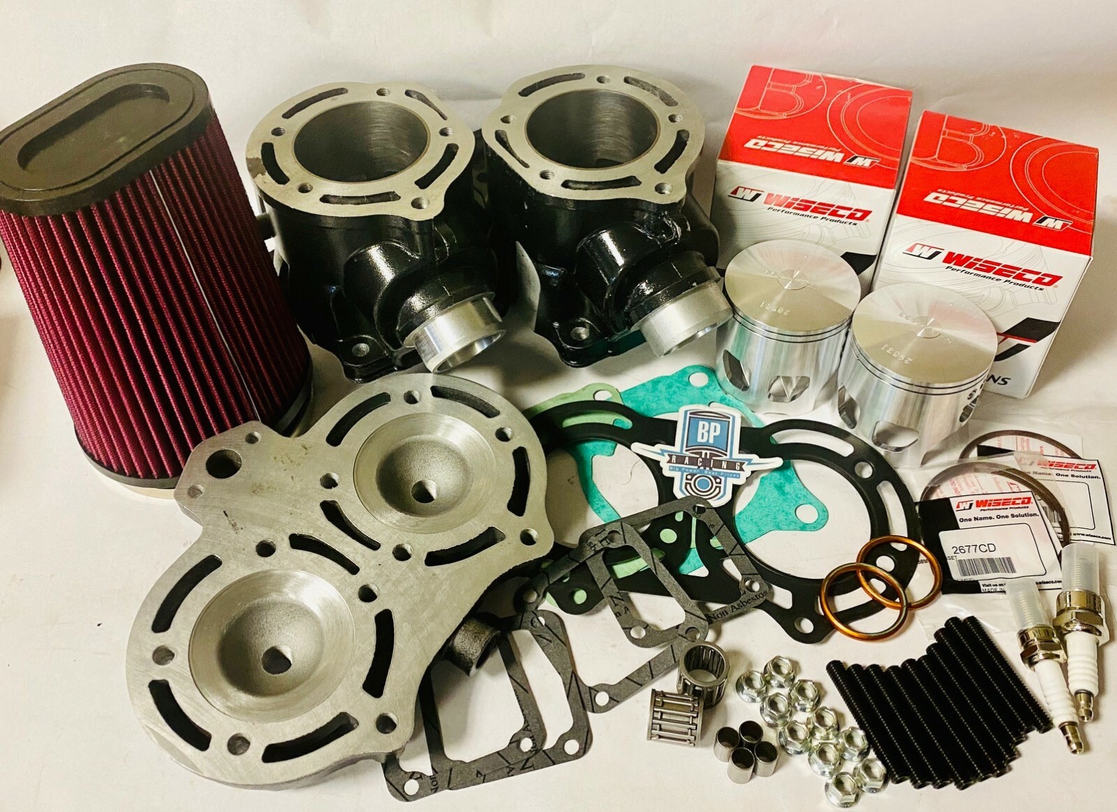 Banshee Cylinders Top End Rebuild Kit Complete Head Filter Piston Oem