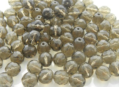 300 PCS WHOLESALE 10mm CZECH GLASS BEADS - BLK DIAM.