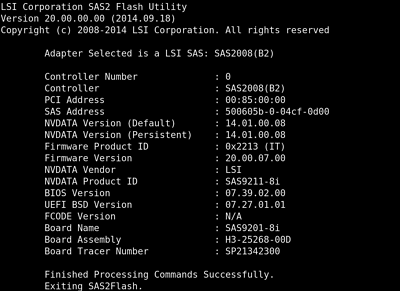 Genuine LSI 6Gbps SAS HBA LSI 9201-8i (=9211-8i) P20 IT Mode ZFS FreeNAS unRAID