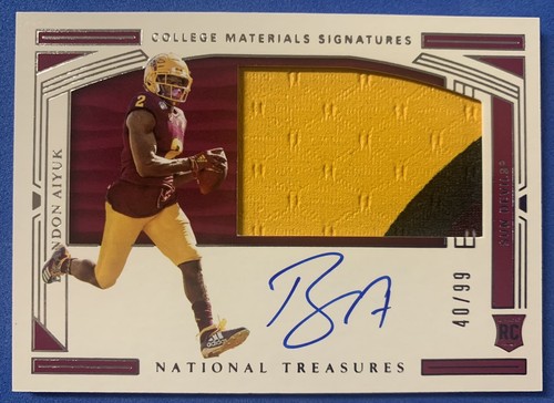 2020 Panini National Treasures Collegiate Brandon Aiyuk #110