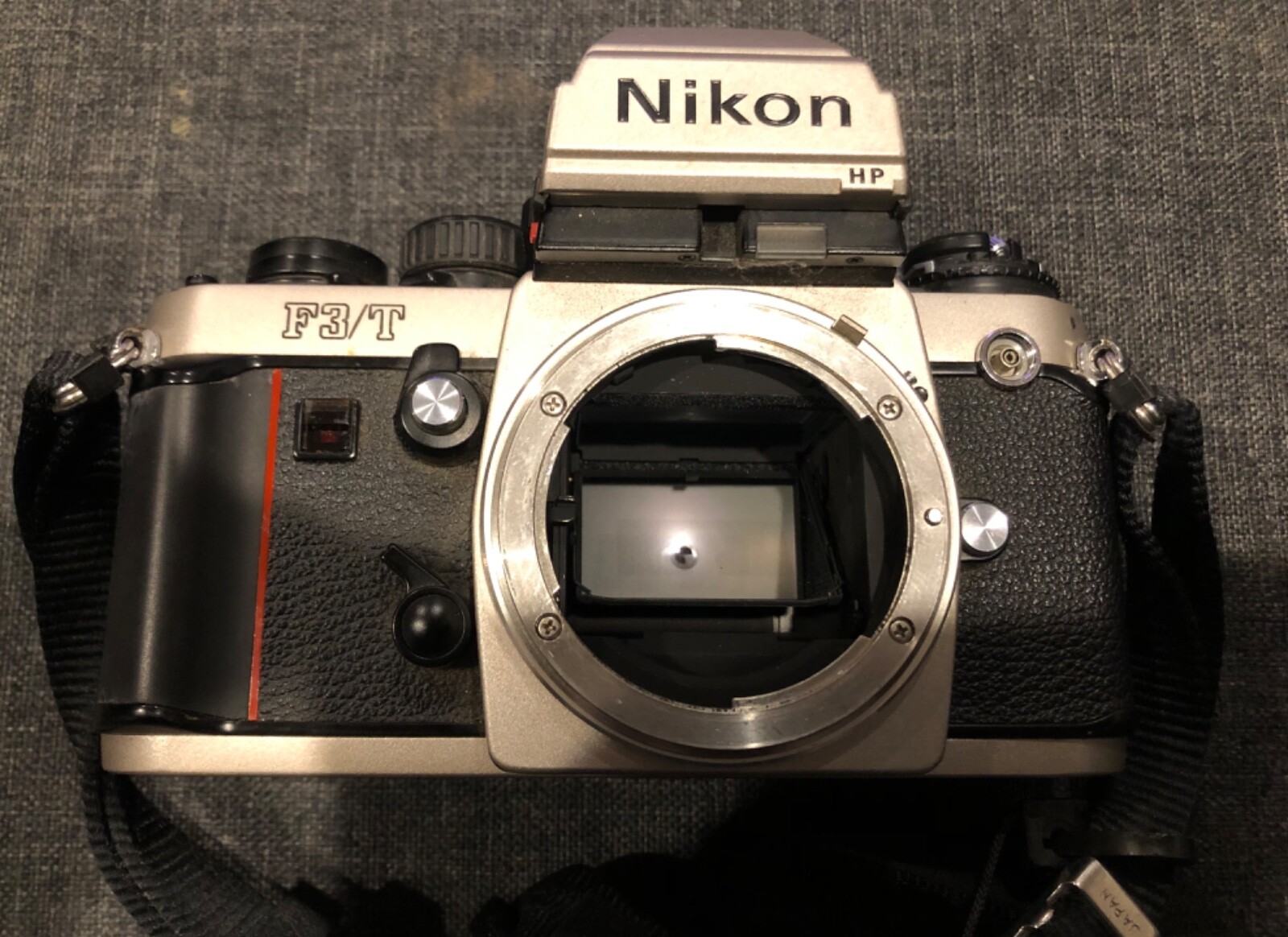 Nikon F3/T HP Titan Black 35mm SLR Film Camera Body w/ MD-4 Motor