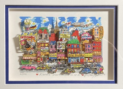 Charles Fazzino: Original 3D KLEINES DEUTSCHLAND NEW YORK, handsigniert, gerahmt