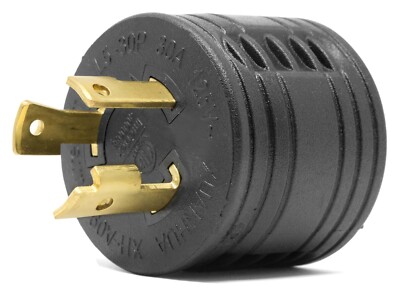 WEN GNA030 120V 30-Amp 3600-Watt Generator to RV Adapter, NEMA L5-30P to TT-30R