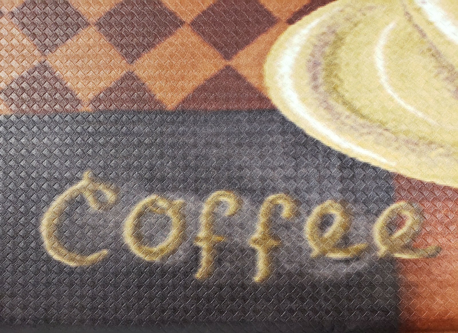 ANTI-FATIGUE NON SLIP FLOOR MAT (18"x30") PVC, COFFEE CUP & COFEE TYPES, Achim