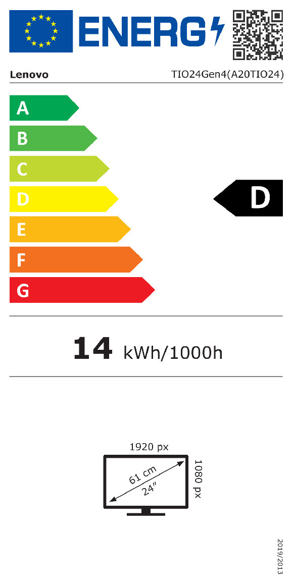 Energieklasse:D Label