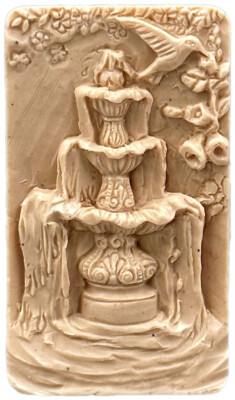 FOUNTAIN SILICONE MOLD  for soap making resin plaster clay gypsum WAX