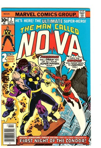 NOVA #2 6.5 // 1ST APPEARANCE OF POWERHOUSE & THE CONDOR MARVEL COMICS 1976 | eBay NOVA #2 6.5 // 1ST APPEARANCE OF POWERHOUSE & THE CONDOR MARVEL COMICS 1976 | eBay