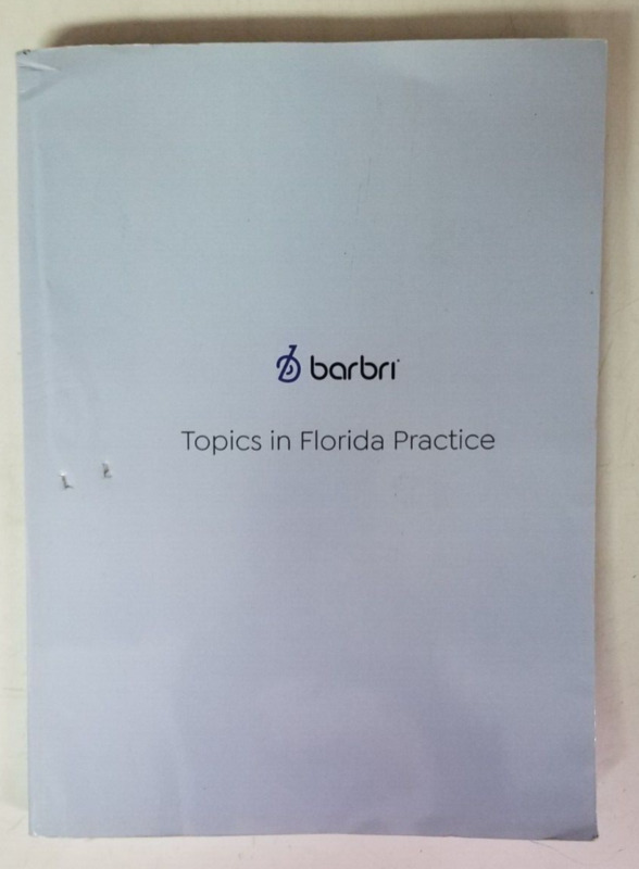 Barbri Topics In Florida Practice - 2023