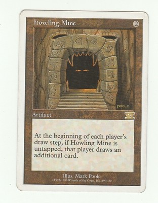 1x Howling Mine Moderately played VG 6th Edition Mtg Magic 1x x1