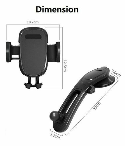 360° Mount Holder Car Windshield Stand For iPhone Samsung Mobile Cell Phone GPS