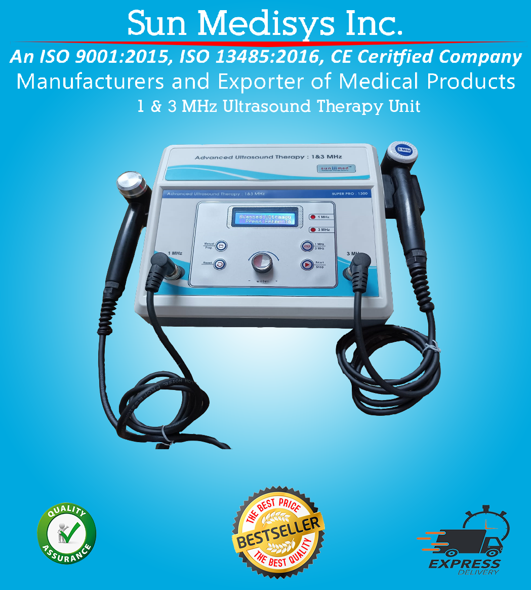 New Advanced 1 & 3 MHz Ultrasound Therapy Machine for Pain Relief