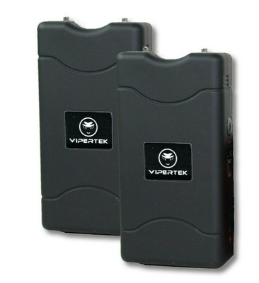 VIPERTEK Stun Gun Self Defense Rechargeable 350 Billion Volt 2.0mAh (2pc)