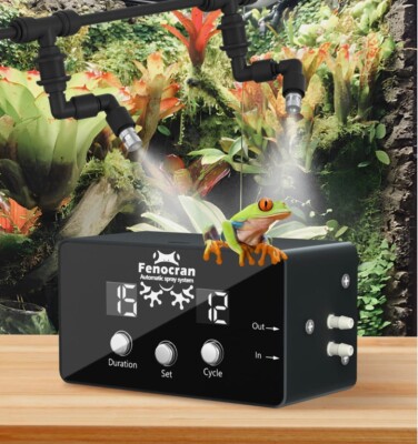 Automatic Reptile Mister System Reptile Humidifiers Smart Misting System Cham...