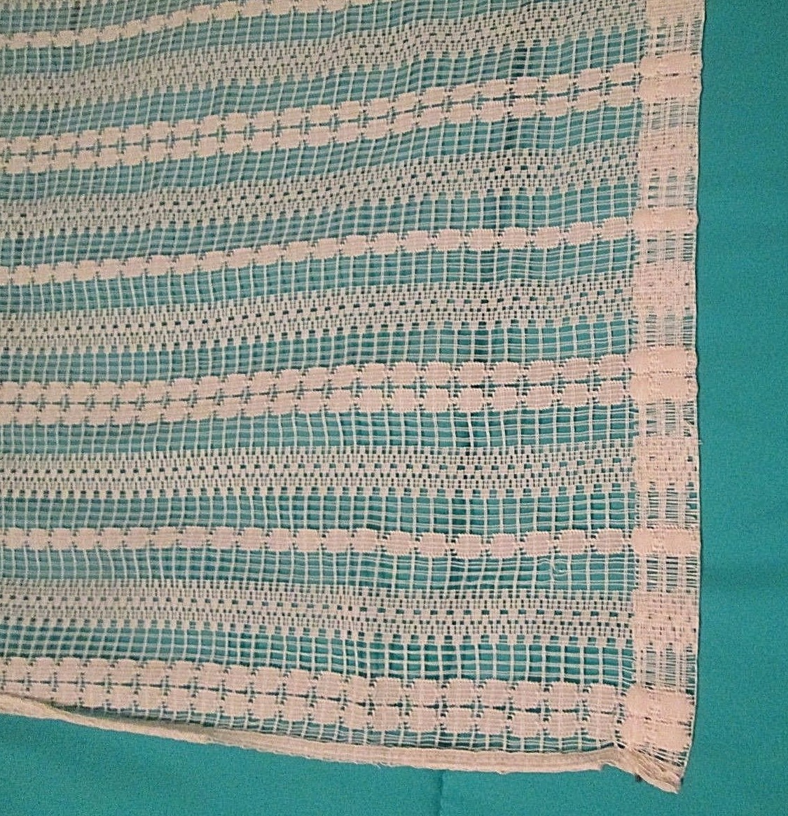 Pair of Vintage Mid Century Sheer Curtain Panels  49