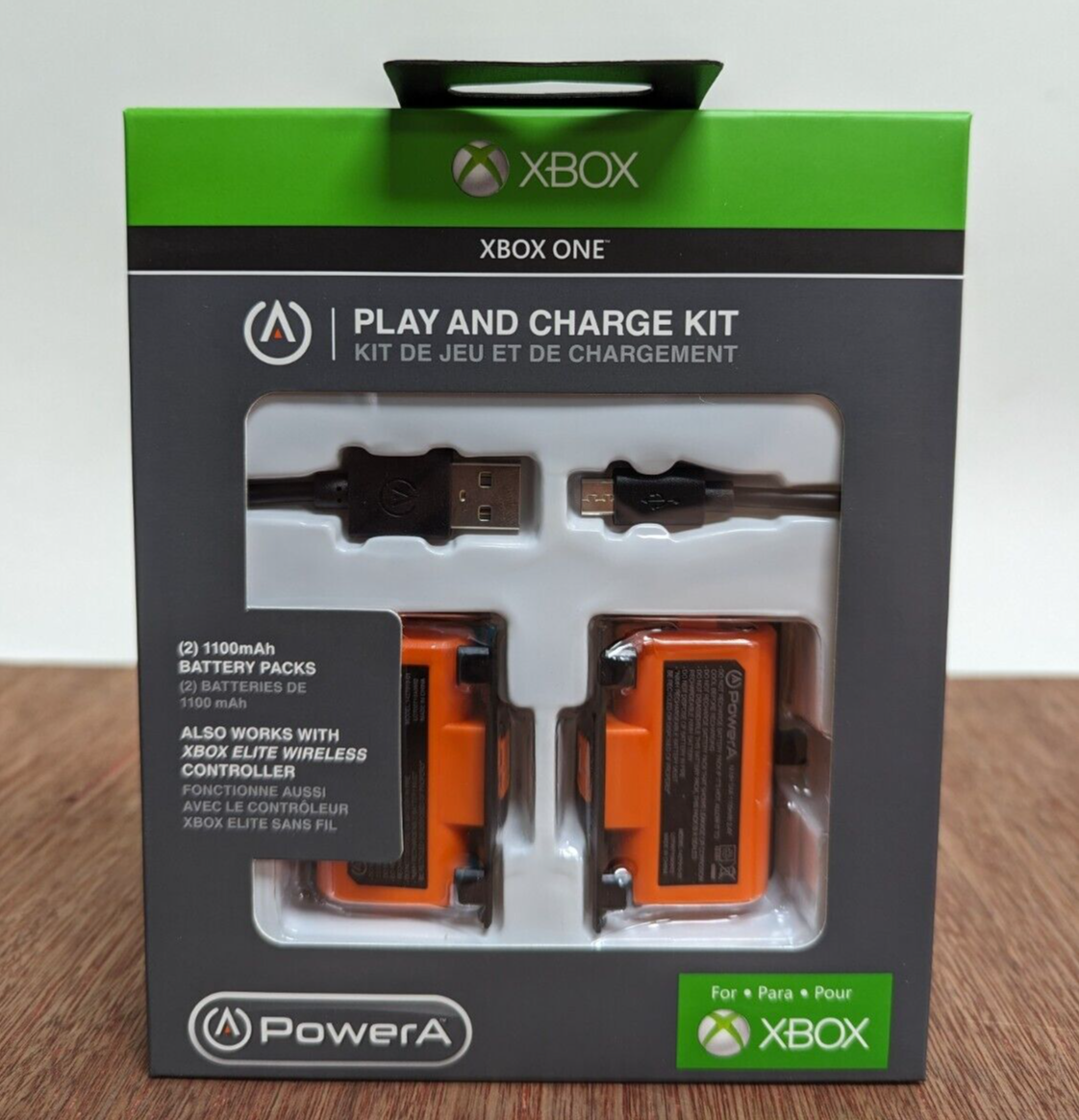Play & Charge Kit For Xbox One, 2 Battery Packs by Power A 